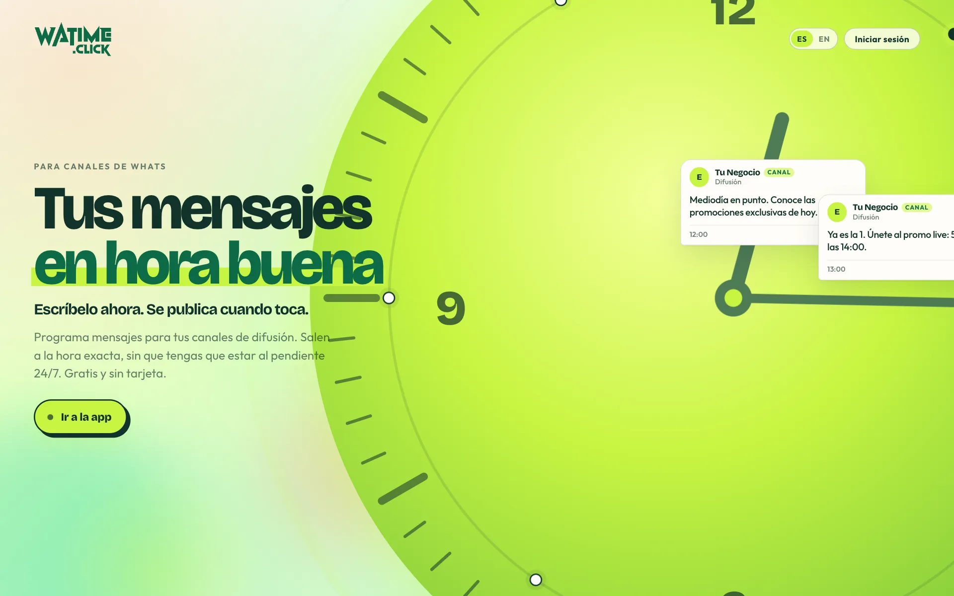 Captura 1 de WATIME (escritorio)