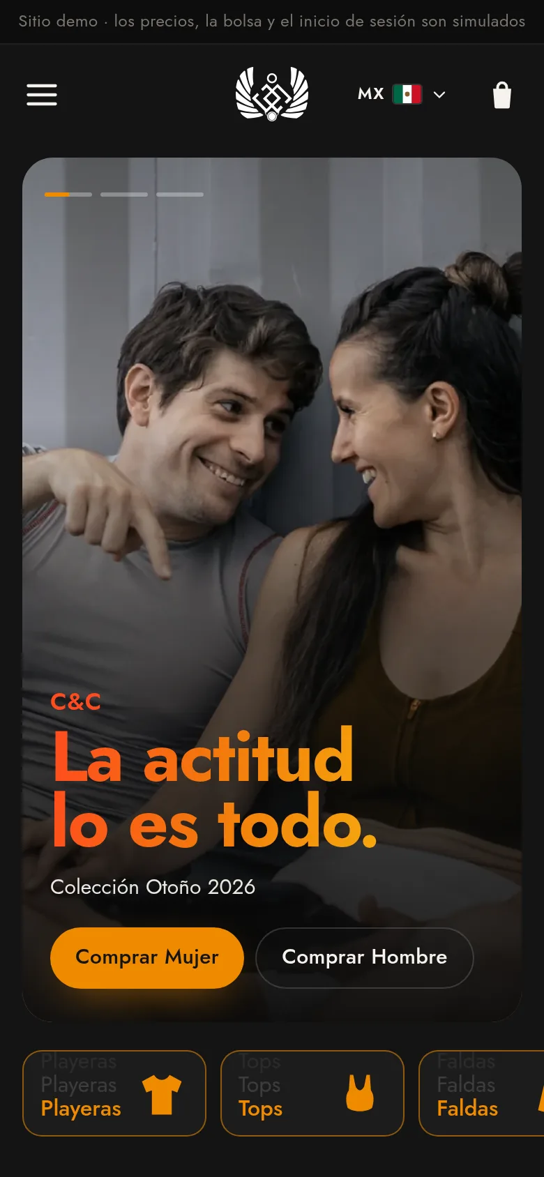 Captura móvil de C&C Sportwear